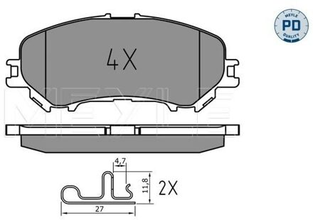 Nissan Remblokkenset, schijfrem 0252206518PD