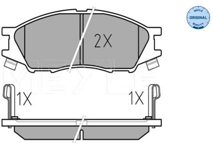Nissan Remblokkenset, schijfrem 0252464815W