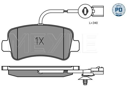 Nissan Remblokkenset, schijfrem 0252511218PD