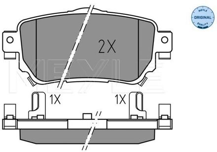 Nissan Remblokkenset, schijfrem 0252596515