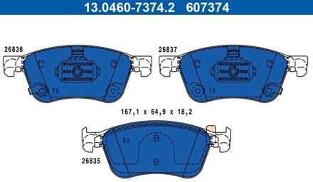 Nissan Remblokkenset, schijfrem 13046073742