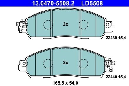 Nissan Remblokkenset, schijfrem 13047055082
