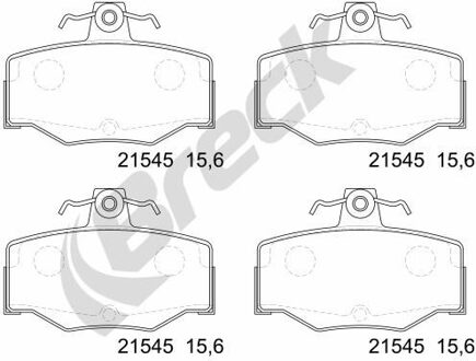 Nissan Remblokkenset, schijfrem 215450070400