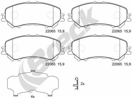 Nissan Remblokkenset, schijfrem 220650070110