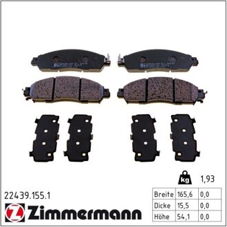 Nissan Remblokkenset, schijfrem 224391551