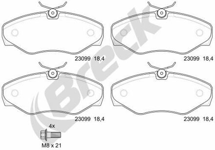 Nissan Remblokkenset, schijfrem 230990070300