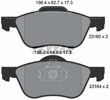 Nissan Remblokkenset, schijfrem 2316001
