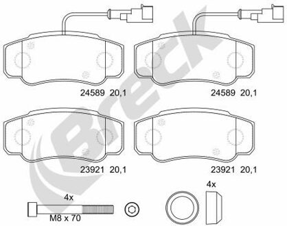 Nissan Remblokkenset, schijfrem 239210070310
