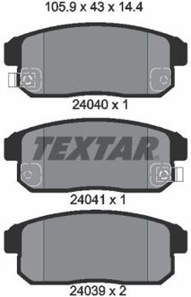 Nissan Remblokkenset, schijfrem 2404001