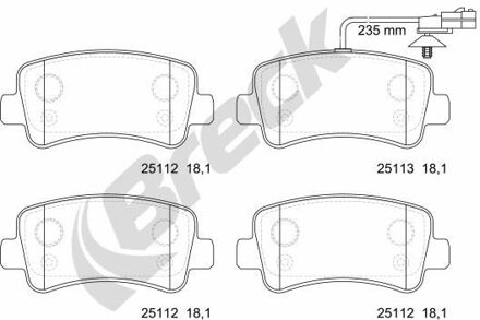 Nissan Remblokkenset, schijfrem 251120070310