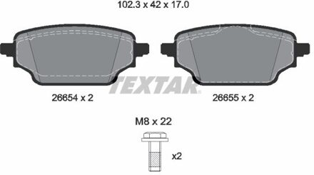 Nissan Remblokkenset, schijfrem 2665401