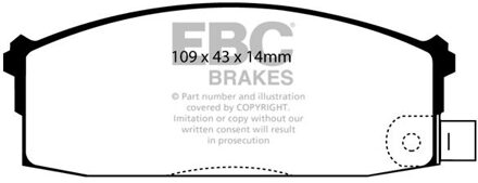 Nissan Remblokkenset, schijfrem DP526