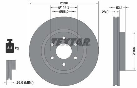 Nissan Remschijf 92285803