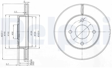 Nissan Remschijf BG3763