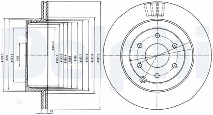Nissan Remschijf BG4174