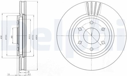 Nissan Remschijf BG4205