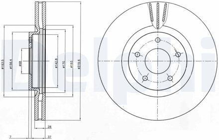Nissan Remschijf BG4231C