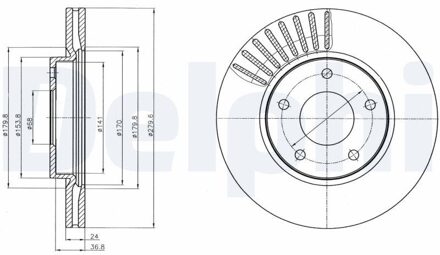Nissan Remschijf BG4282C