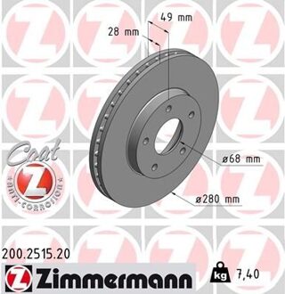 Nissan Remschijf Coat Z 200251520