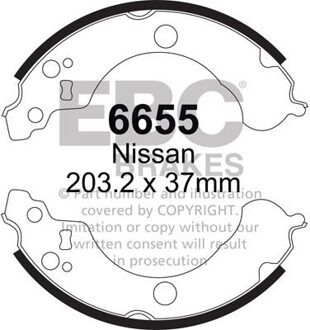 Nissan Remschoenset 6655