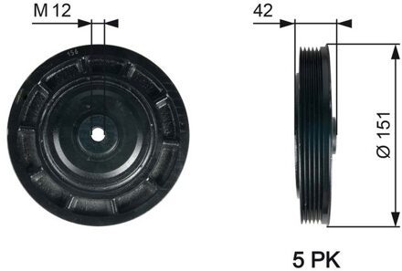 Nissan Riemschijf, krukas DriveAlign® TVD1116