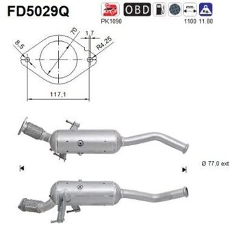 Nissan Roetfilter, uitlaatinstallatie FD5029Q