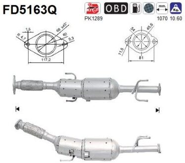 Nissan Roetfilter, uitlaatinstallatie FD5163Q
