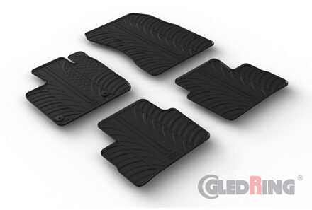 Nissan Rubbermatten passend voor Nissan Qashqai III (J12) 2021- (T-Design 4-delig + montageclips) GL0805