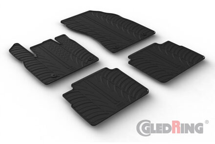 Nissan Rubbermatten passend voor Nissan X-Trail e-Power Hybrid 2021- (T profiel 4-delig + montageclips) GL0806