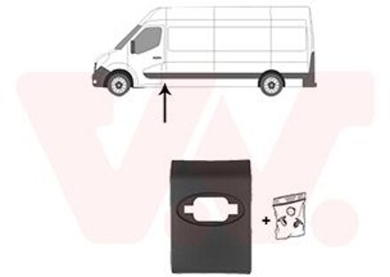 Nissan Sier- / beschermingspaneel, zijwand 3799415