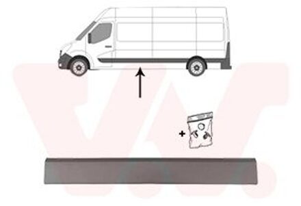 Nissan Sier- / beschermingspaneel, zijwand 3799423