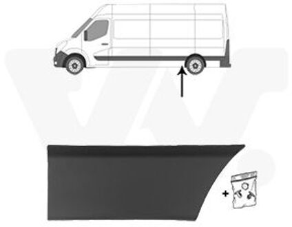 Nissan Sier- / beschermingspaneel, zijwand 3799425