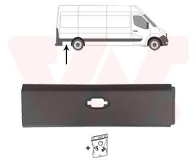 Nissan Sier- / beschermingspaneel, zijwand 3799427