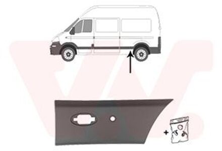 Nissan Sier- / beschermingspaneel, zijwand 4399405