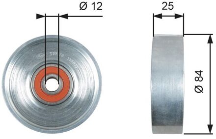 Nissan Spanrol, Poly V-riem T39178
