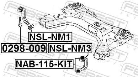 Nissan Stabilisatorstang NSLNM3