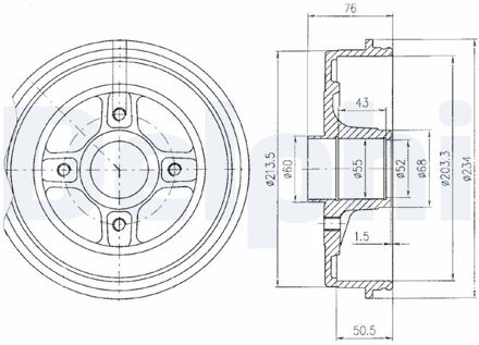 Nissan Tambour De Frein BF423
