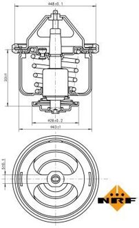 Nissan Thermostaat, koelvloeistof 725026