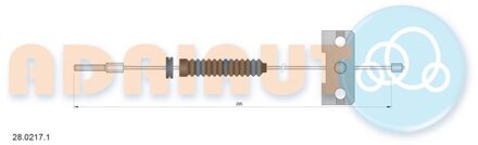 Nissan Trekkabel, parkeerrem 2802171