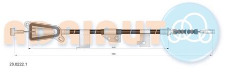 Nissan Trekkabel, parkeerrem 2802221