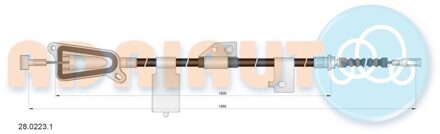 Nissan Trekkabel, parkeerrem 2802231