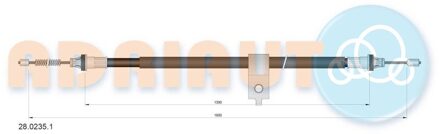 Nissan Trekkabel, parkeerrem 2802351