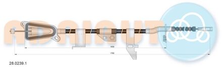 Nissan Trekkabel, parkeerrem 2802391