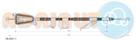 Nissan Trekkabel, parkeerrem 2802411