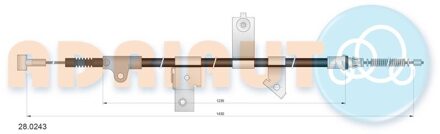 Nissan Trekkabel, parkeerrem 280243