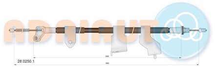 Nissan Trekkabel, parkeerrem 2802501