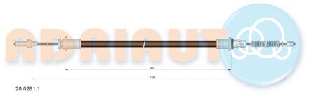 Nissan Trekkabel, parkeerrem 2802811