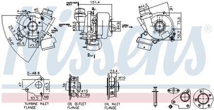 Nissan Turbocharger 93448