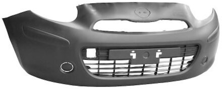 Nissan VOORBUMPER zonder MISTLICHTGAT zonder PDC-GATEN 3334574