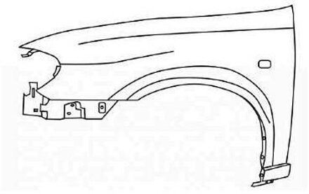 Nissan Voorspatbord Links 3319655